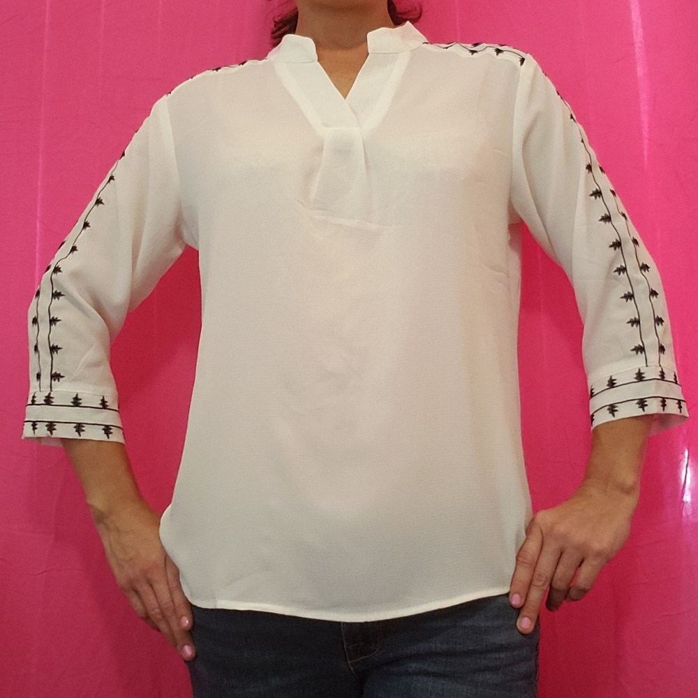 Boho Bread N Butter Embroidered Longsleeve Blouse